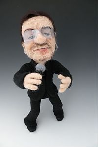 Art & Creativity: Needle felted celebrities by Kay Petal