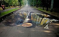 Art & Creativity: 3D pictures art in parks of Moscow, Russia