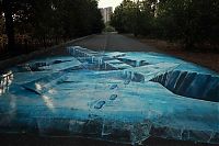 Art & Creativity: 3D pictures art in parks of Moscow, Russia