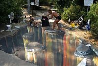 Art & Creativity: 3D pictures art in parks of Moscow, Russia