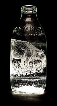 Art & Creativity: Milk bottle art by Charlotte Hughes-Martin