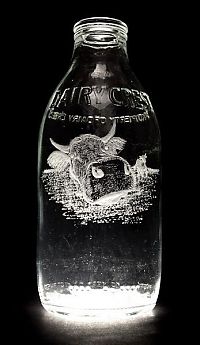 TopRq.com search results: Milk bottle art by Charlotte Hughes-Martin