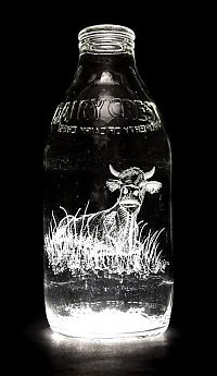 Art & Creativity: Milk bottle art by Charlotte Hughes-Martin