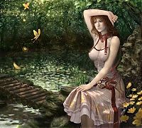 Art & Creativity: computer graphics digital painting girl illustration
