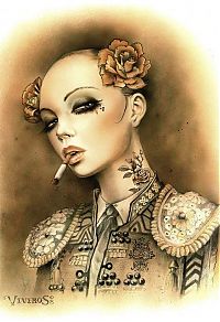 TopRq.com search results: Smoking girl by Brian M. Viveros