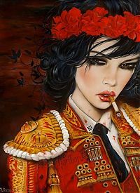 TopRq.com search results: Smoking girl by Brian M. Viveros