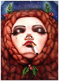 Art & Creativity: Smoking girl by Brian M. Viveros