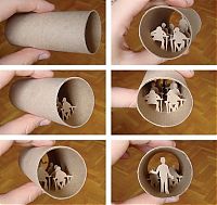 Art & Creativity: Paper rolls art by Anastassia Elias