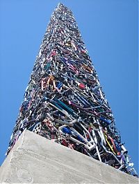 Art & Creativity: Bicycle obelisk by Mark Grieve and Ilana Spector