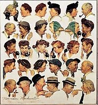 Art & Creativity: Retro photography paintings by Norman Rockwell