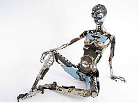 Art & Creativity: sculpture made out of typewriter parts