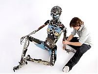 Art & Creativity: sculpture made out of typewriter parts