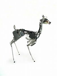 Art & Creativity: sculpture made out of typewriter parts