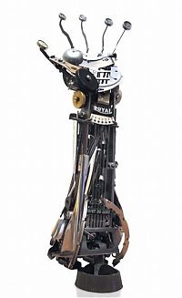 Art & Creativity: sculpture made out of typewriter parts