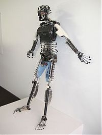 Art & Creativity: sculpture made out of typewriter parts