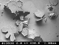 Art & Creativity: snowflakes under microscope