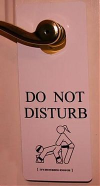 Art & Creativity: do not disturb signs