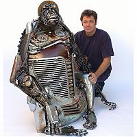 Art & Creativity: Car parts art by James Corbett