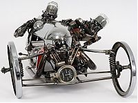 Art & Creativity: Car parts art by James Corbett