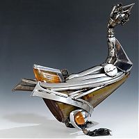 Art & Creativity: Car parts art by James Corbett