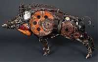 Art & Creativity: Car parts art by James Corbett