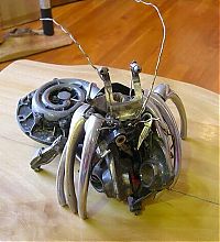 Art & Creativity: Car parts art by James Corbett