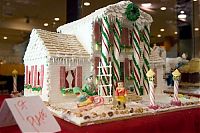 Art & Creativity: gingerbread house with candy decorations