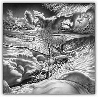 Art & Creativity: winter pencil drawing