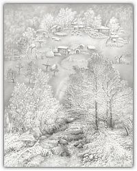 Art & Creativity: winter pencil drawing