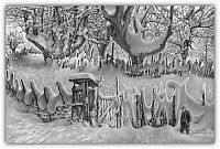 Art & Creativity: winter pencil drawing