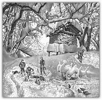 Art & Creativity: winter pencil drawing