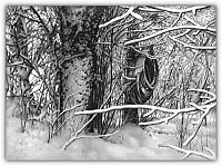 Art & Creativity: winter pencil drawing