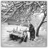 Art & Creativity: winter pencil drawing