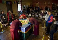 Art & Creativity: Tibetan monks make Sand Mandala, Placerville, California, United States