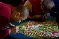 Art & Creativity: Tibetan monks make Sand Mandala, Placerville, California, United States