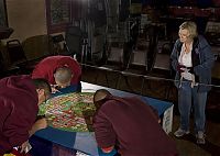 Art & Creativity: Tibetan monks make Sand Mandala, Placerville, California, United States