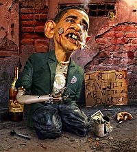 Art & Creativity: Caricature of US president Barack Hussein Obama II