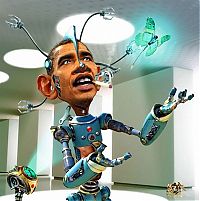 Art & Creativity: Caricature of US president Barack Hussein Obama II