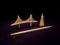 Art & Creativity: one toothpick tiny sculpture