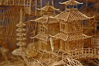 TopRq.com search results: Rolling Through the Bay toothpick sculpture by Scott Weaver