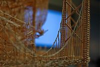 TopRq.com search results: Rolling Through the Bay toothpick sculpture by Scott Weaver