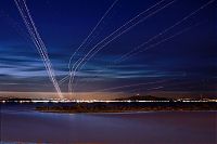 Art & Creativity: airplane long exposure photo