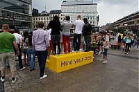 TopRq.com search results: Mind your step illusion by Erik Johansson, Sergel's Square, Stockholm, Sweden