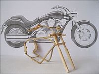 Art & Creativity: Miniature wooden motorcycles by Vyacheslav Voronovich