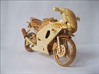 TopRq.com search results: Miniature wooden motorcycles by Vyacheslav Voronovich