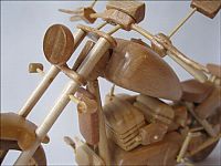 Art & Creativity: Miniature wooden motorcycles by Vyacheslav Voronovich