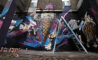 Art & Creativity: See No Evil graffiti project, Nelson Street, Bristol City, England, United Kingdom