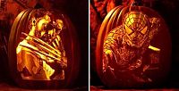 TopRq.com search results: Pumpkin carved portrait by Alex Wer