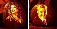 Art & Creativity: Pumpkin carved portrait by Alex Wer