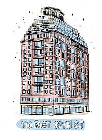 Art & Creativity: Buildings in New York City, illustration by James Gulliver Hancock